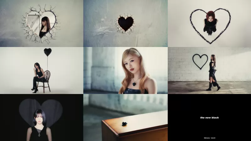 AtHeart ने 'द न्यू ब्लैक' मोशन टीज़र जारी किया, 2026 में कमबैक का संकेत दिया