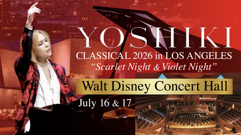 YOSHIKI annoncerer shows i Walt Disney Concert Hall for 2026-klassikturné