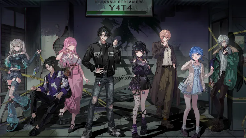NIJISANJI Debuts New VTuber Unit Y4T4 With Eight Talents