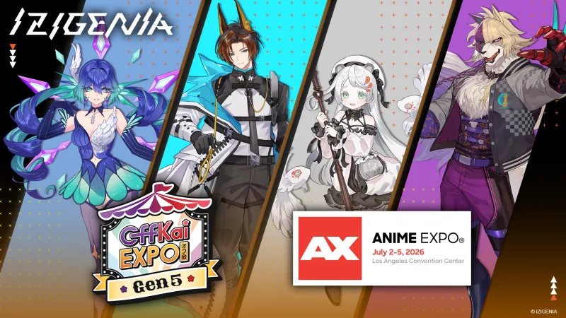 مشروع VTuber IZIGENIA سيظهر في Anime Expo وOFFKAI Expo
