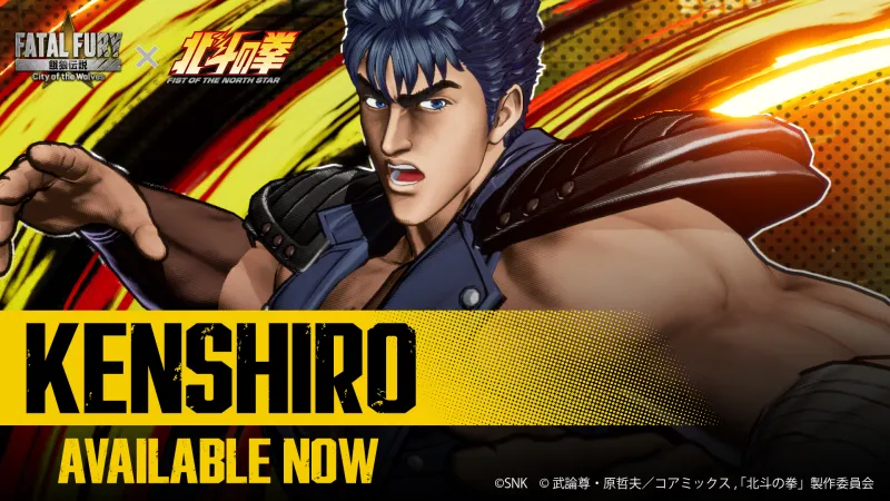 Kenshiro slutter sig til Fatal Fury: City of the Wolves som Sæson 2 DLC