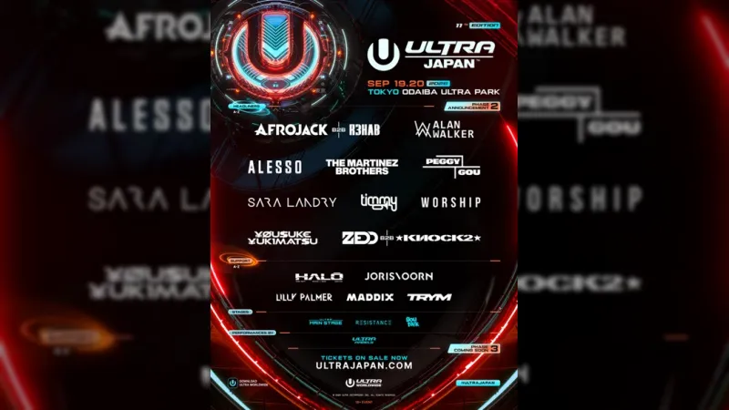 ULTRA JAPAN 2026 oznamuje druhú vlnu interpretov vrátane Afrojacka, Alana Walkera