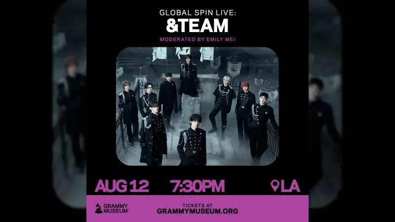 &TEAM actuarà al Global Spin Live del Grammy Museum a Los Angeles