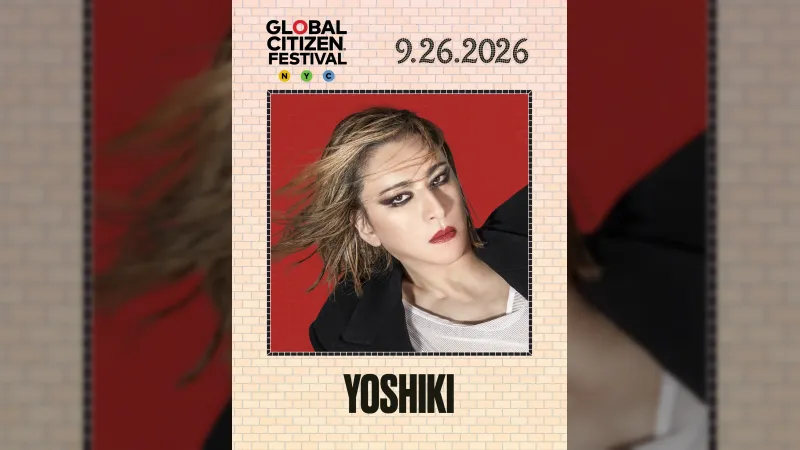 YOSHIKI deviendra le premier artiste japonais au Global Citizen Festival de New York