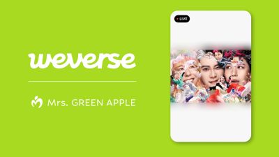 Mrs. GREEN APPLE 'POPS' albumo 'Premium Listening Party' transliacijos visame pasaulyje Weverse platformoje