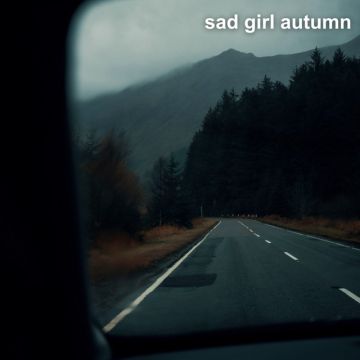 sad girl autumn