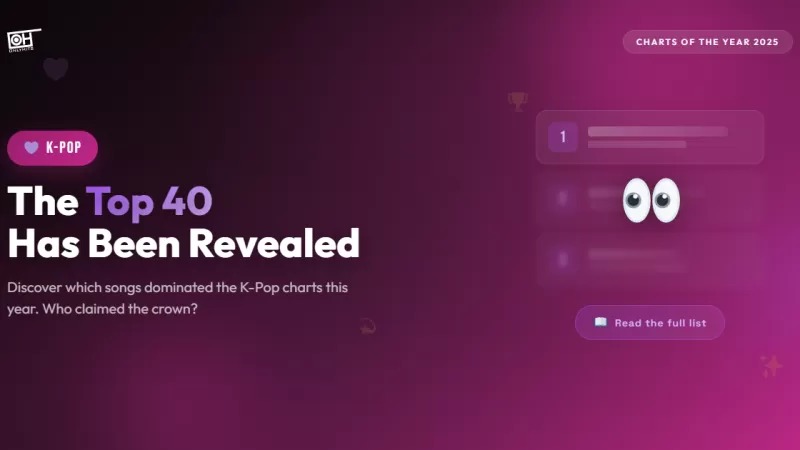 Top 40 Lagu K-Pop 2025 - Charts of the Year