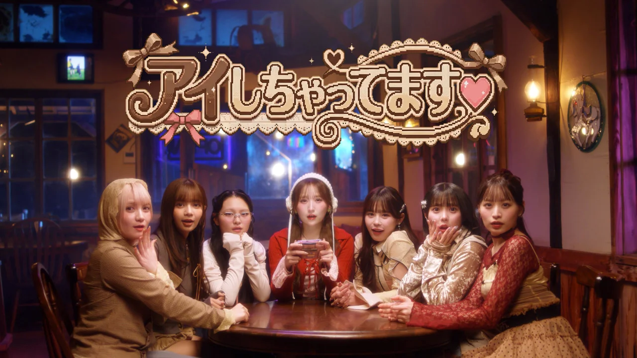 CANDY TUNE members with Ai Shichattemasu text