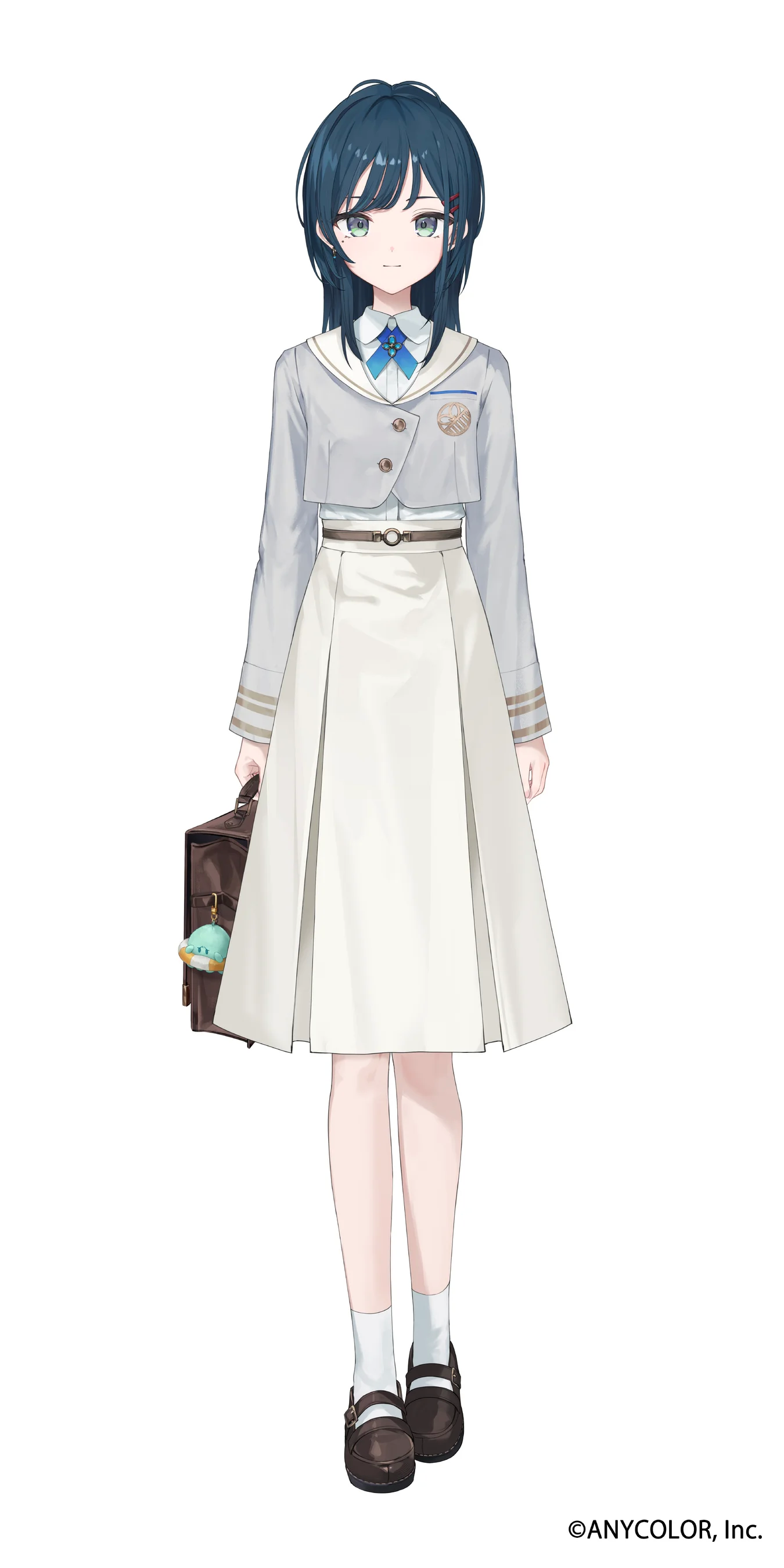 VTuber શિરાસા અયાનેનું ચિત્રણ