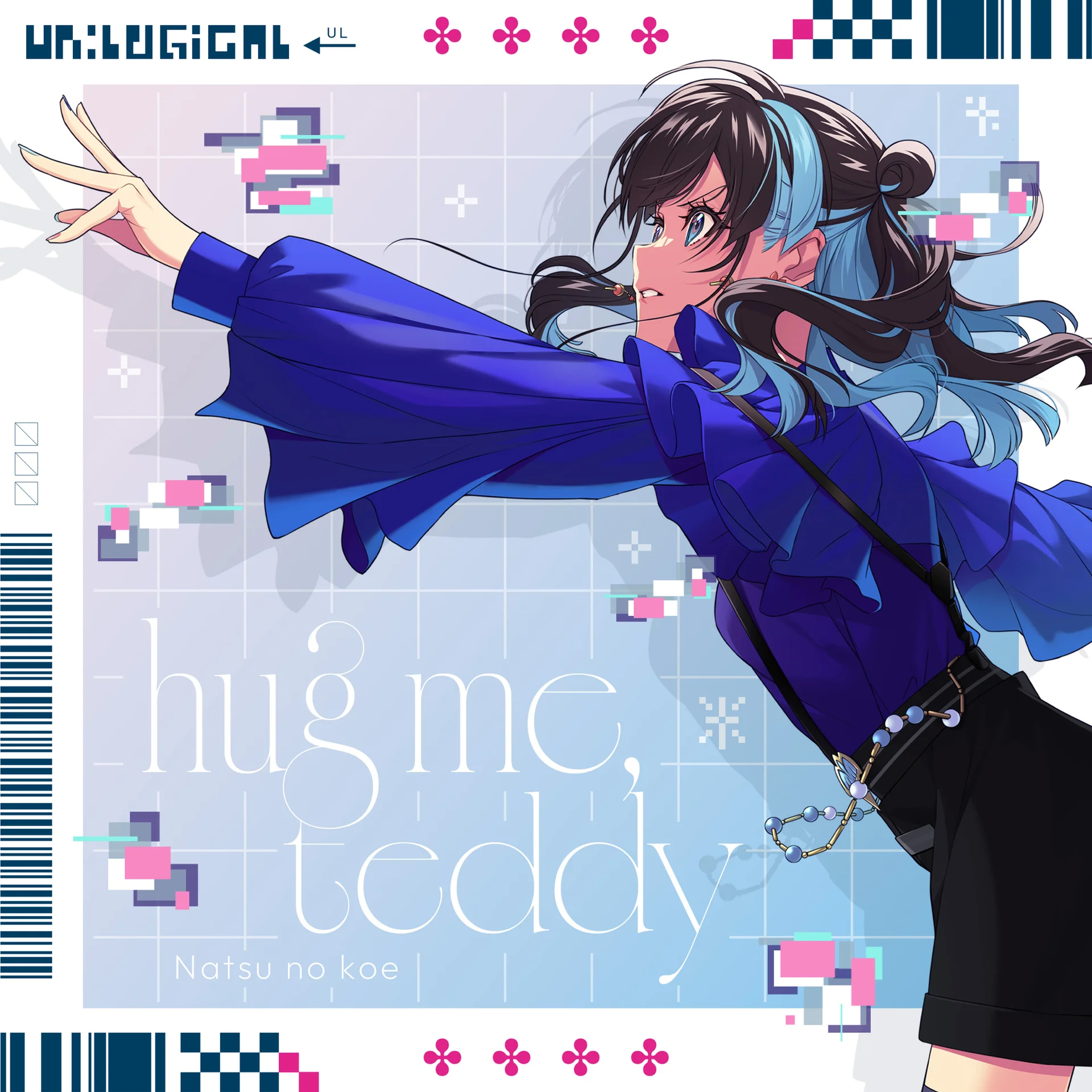 Karya seni bergaya anime untuk hug me, teddy