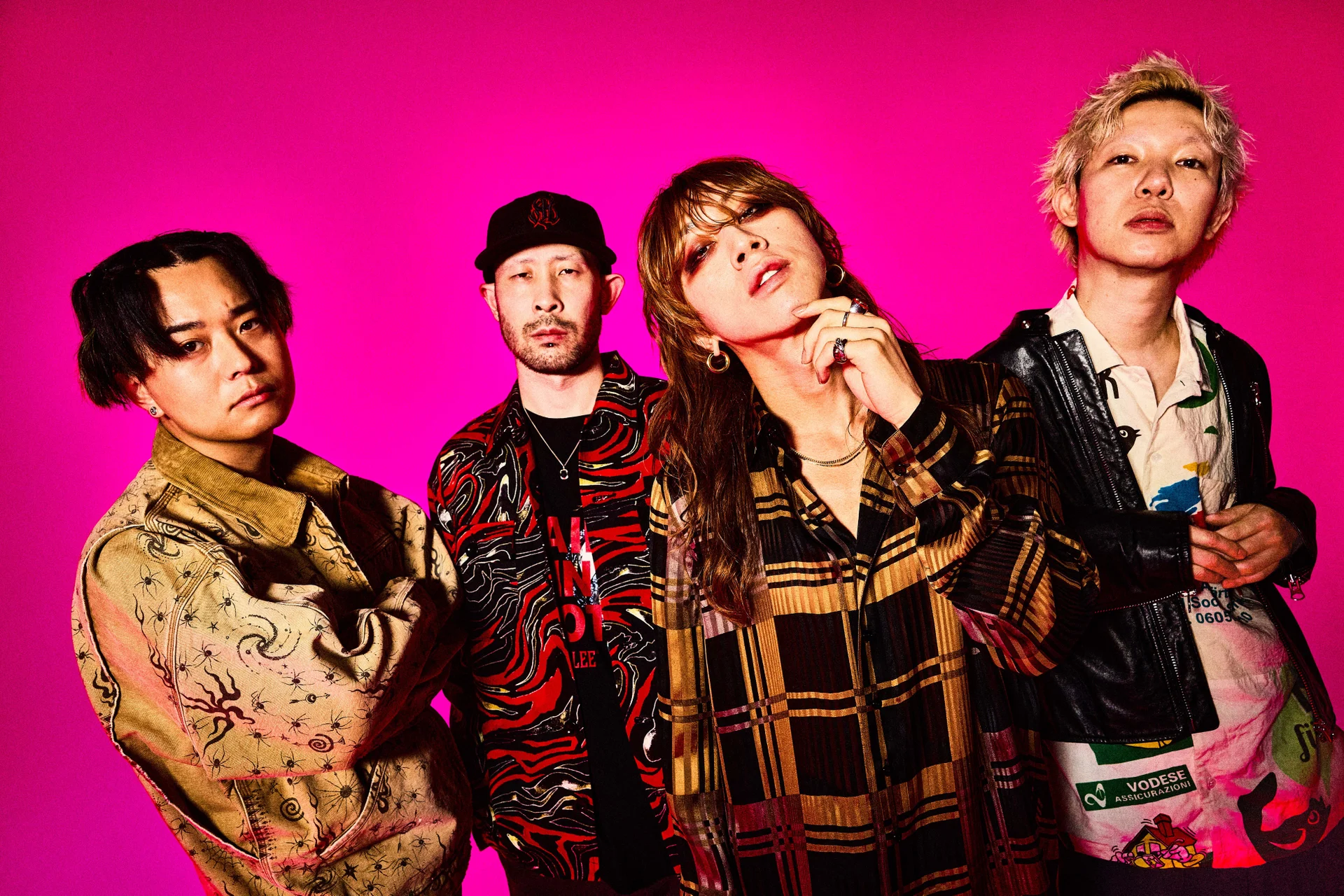 Membres de la banda SUPER BEAVER posant