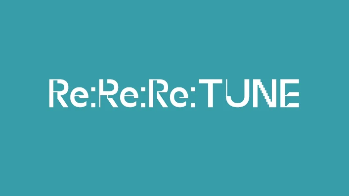 Logo Re:Re:Re:TUNE na tle turkusowym