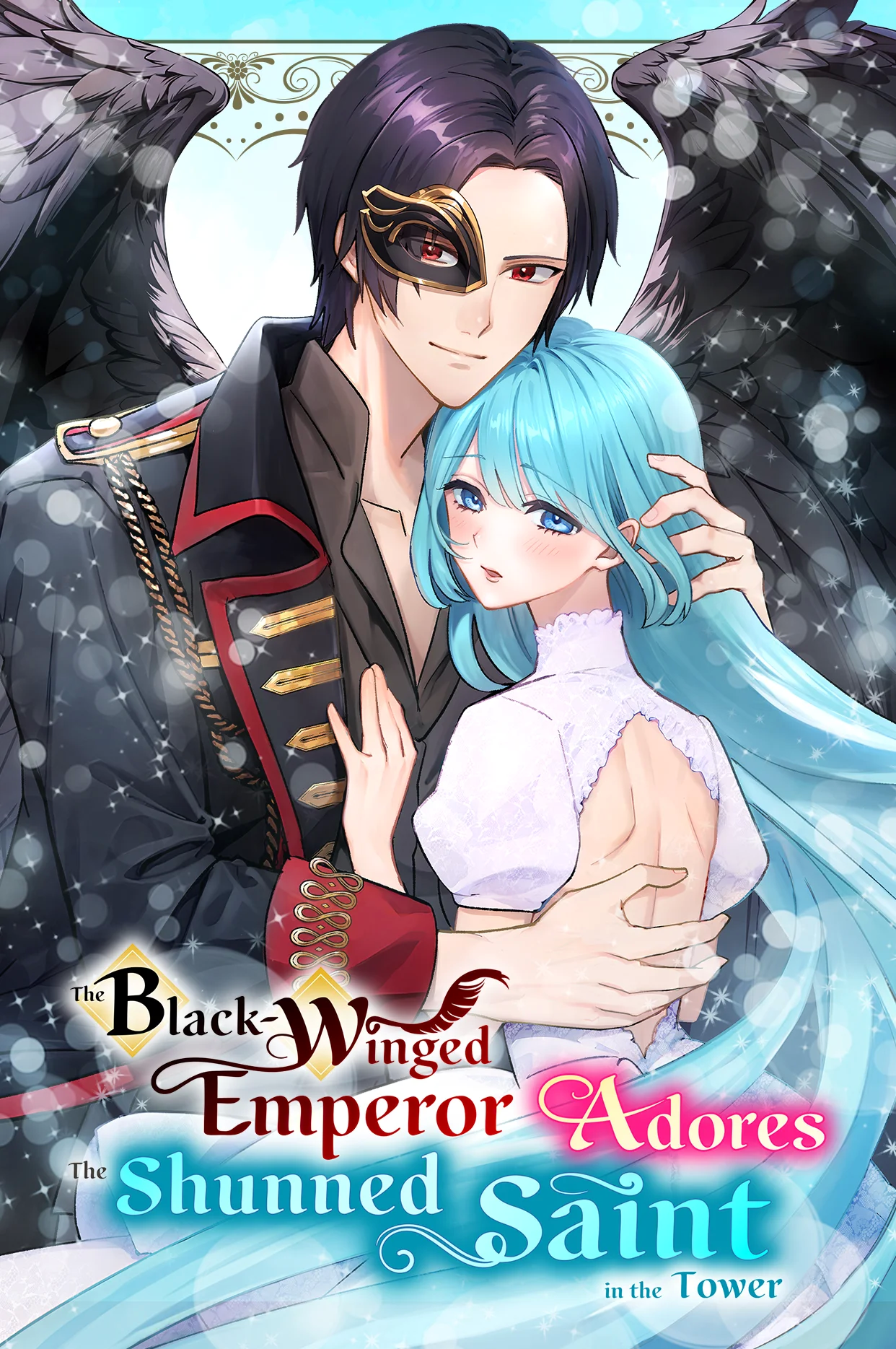 Garak ganatly Imperator Syýasyz Mukaddesi Hasyratlýar gaplanynda ganatly adam we maskaly aýal