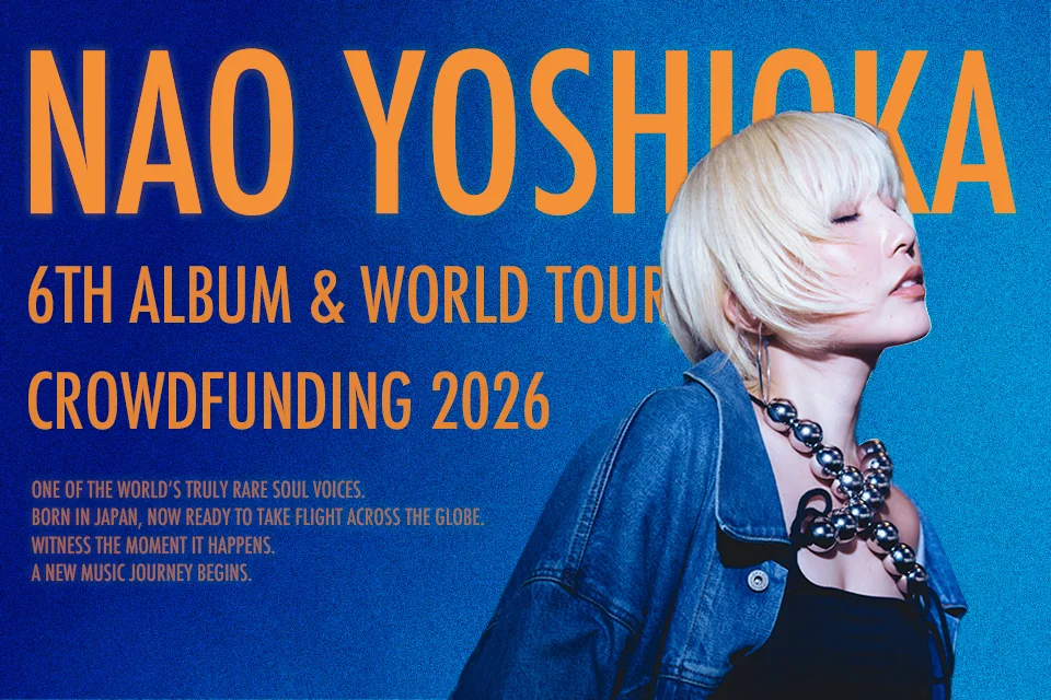 Promotivna slika za 6. album i svjetsku turneju Nao Yoshioke - crowdfunding