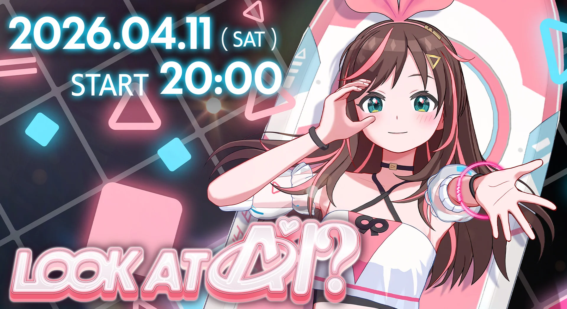Imagen clave para el concierto online LOOK AT AI? de Kizuna AI