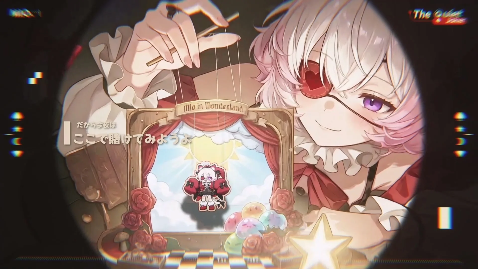 Illustrasjon av en puppet-lignende karakter i et pirat-tema setting