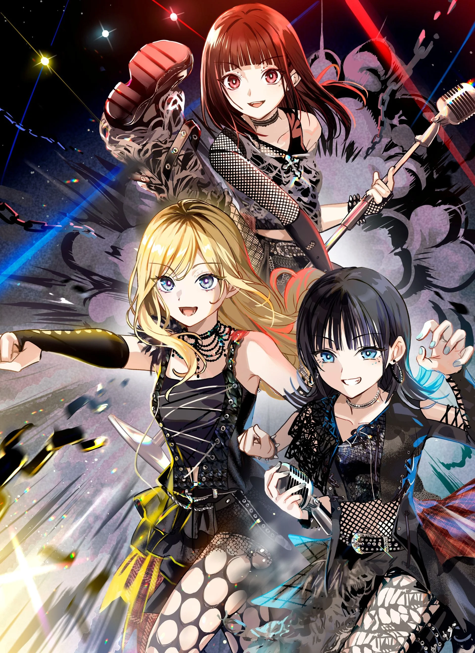 דמויות ClariS בתנוחות דינמיות