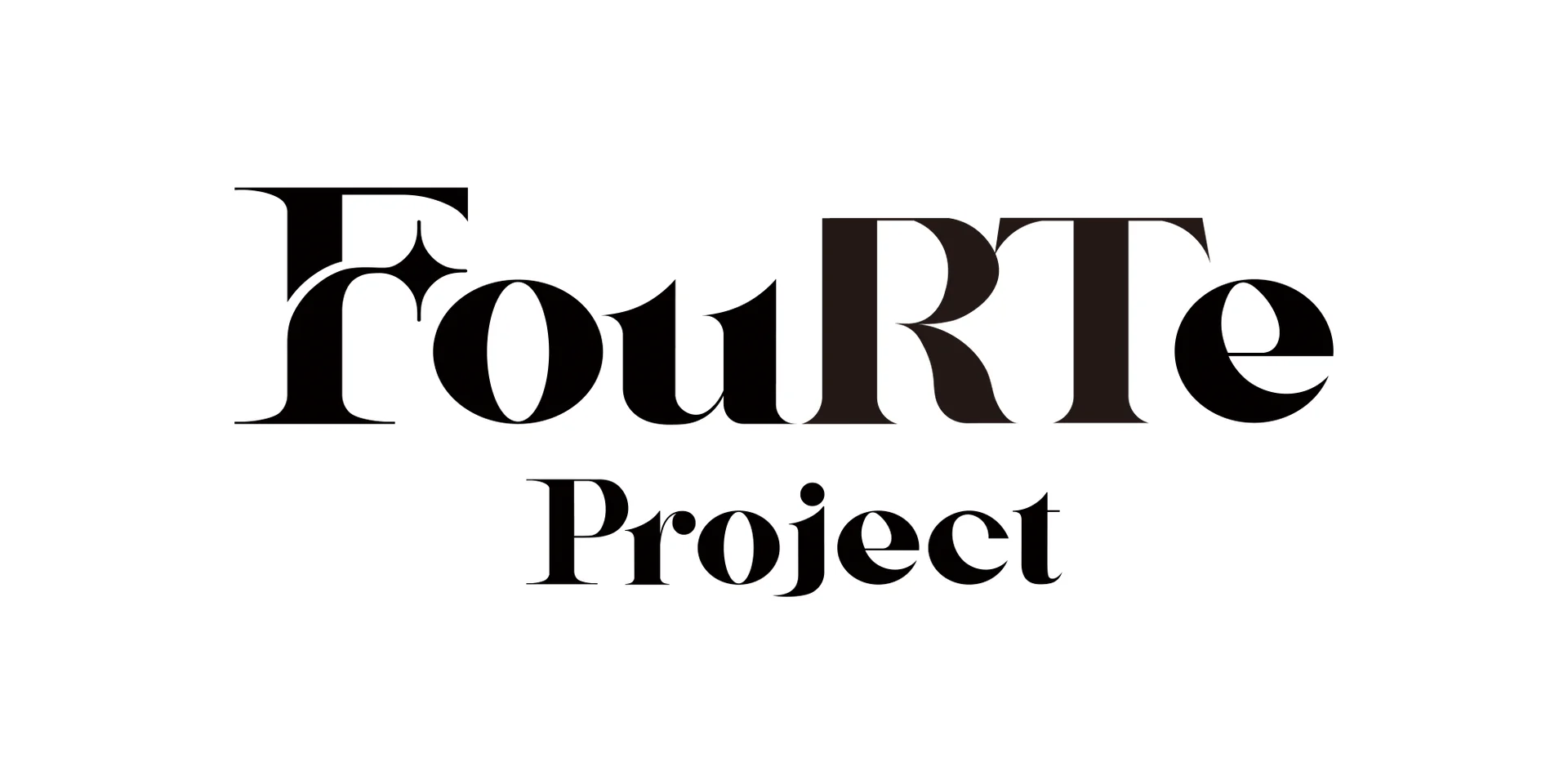 Logo FouRTe Project ve stylizovaném černém písmu