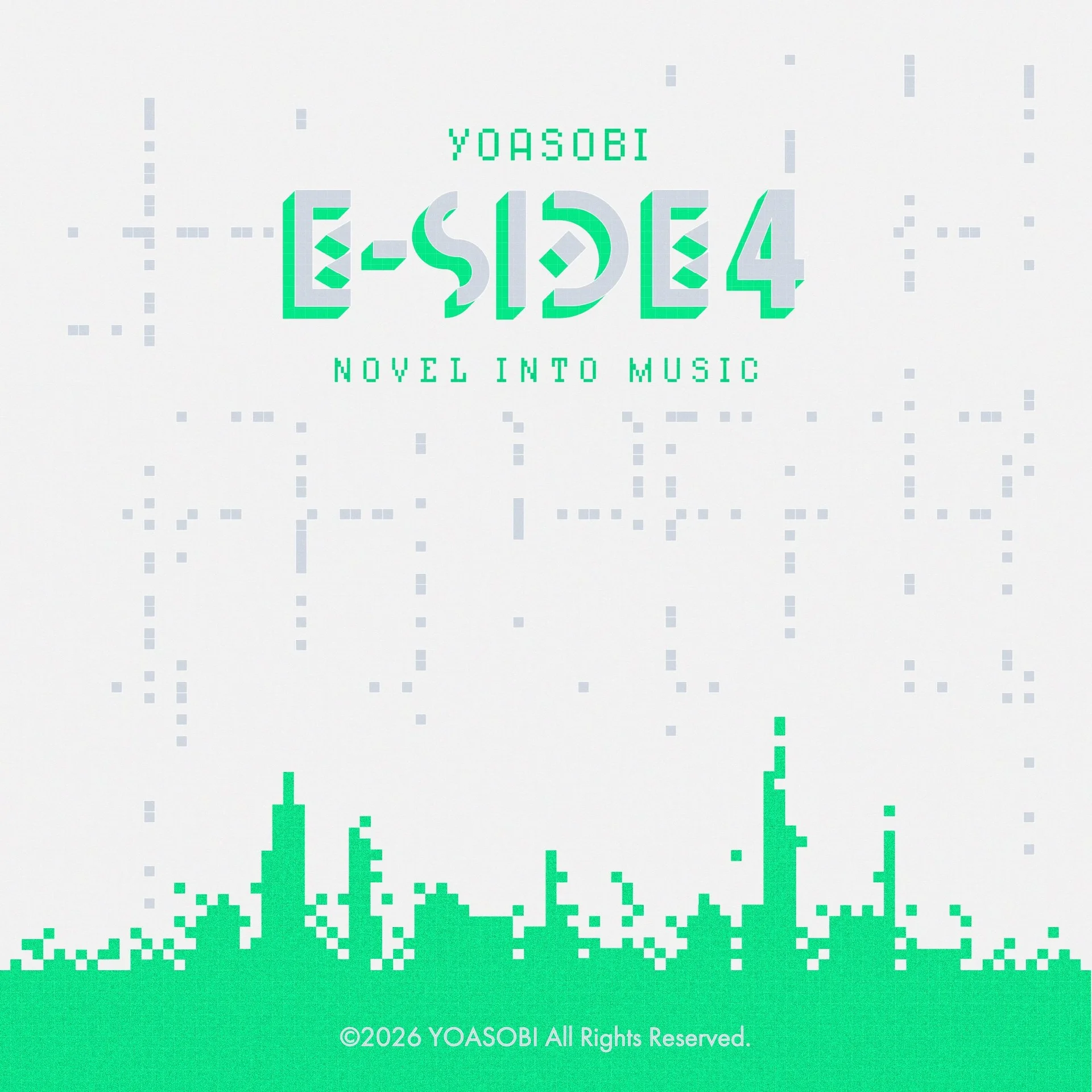 Обложка англоязычного мини-альбома <a href="https://onlyhit.us/music/artist/YOASOBI" target="_blank">YOASOBI</a> E-SIDE 4