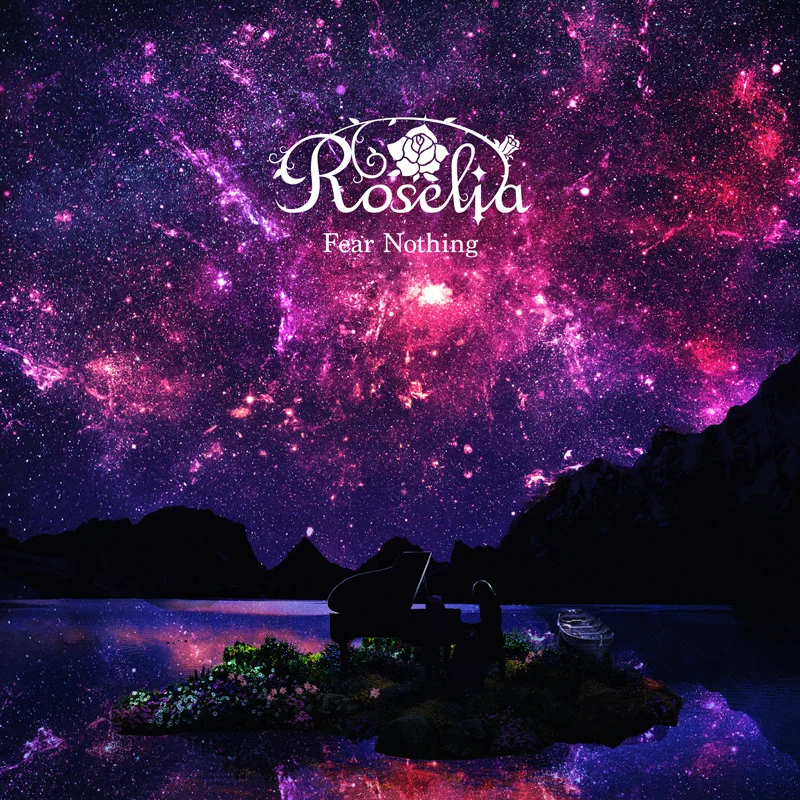 Fear Nothing album cover with starry sky and pianist silhouette