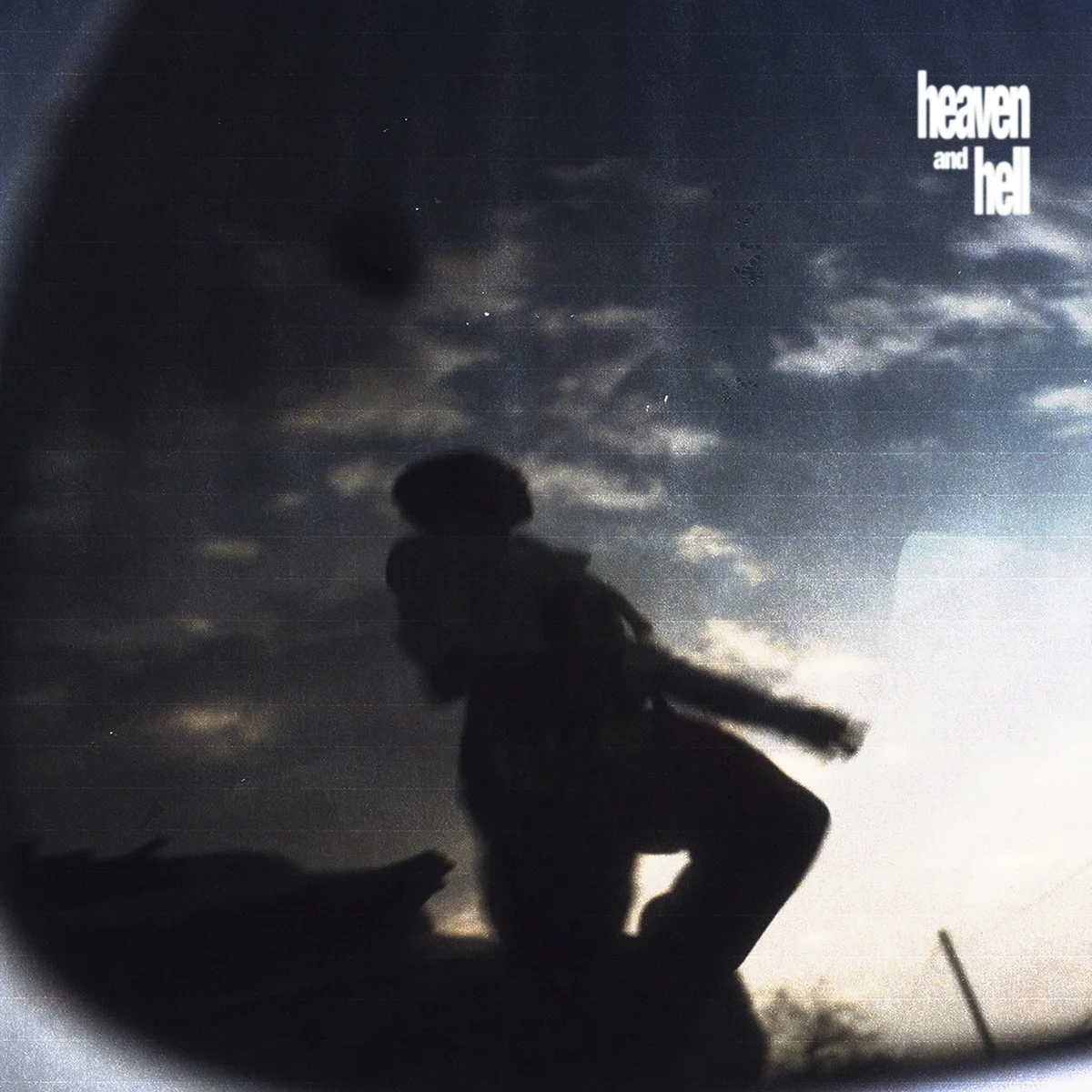 Silhouette against a cloudy sky from heaven and hell