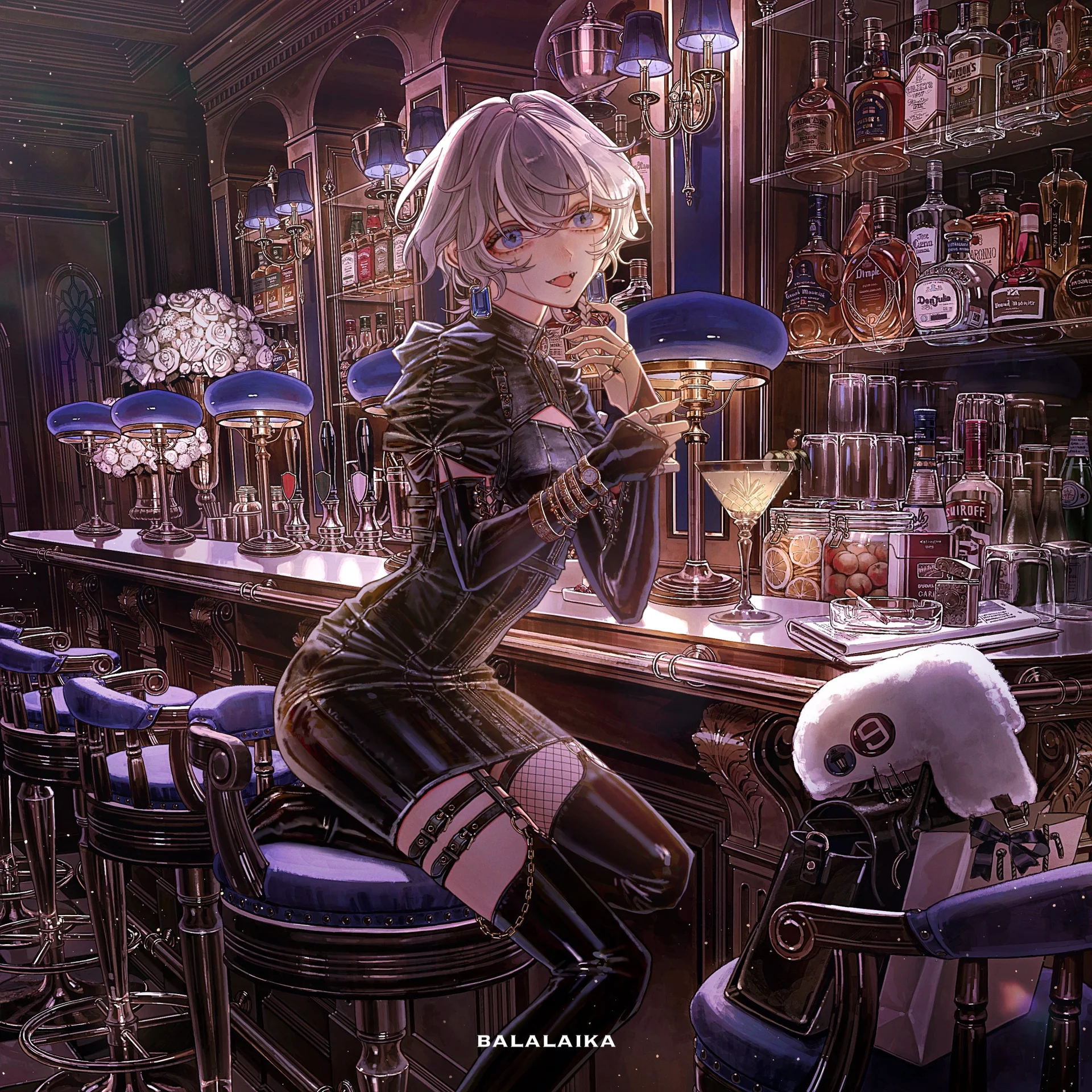 Karaktè style Anime nan yon anviwònman ba soti nan atizay 9Lana