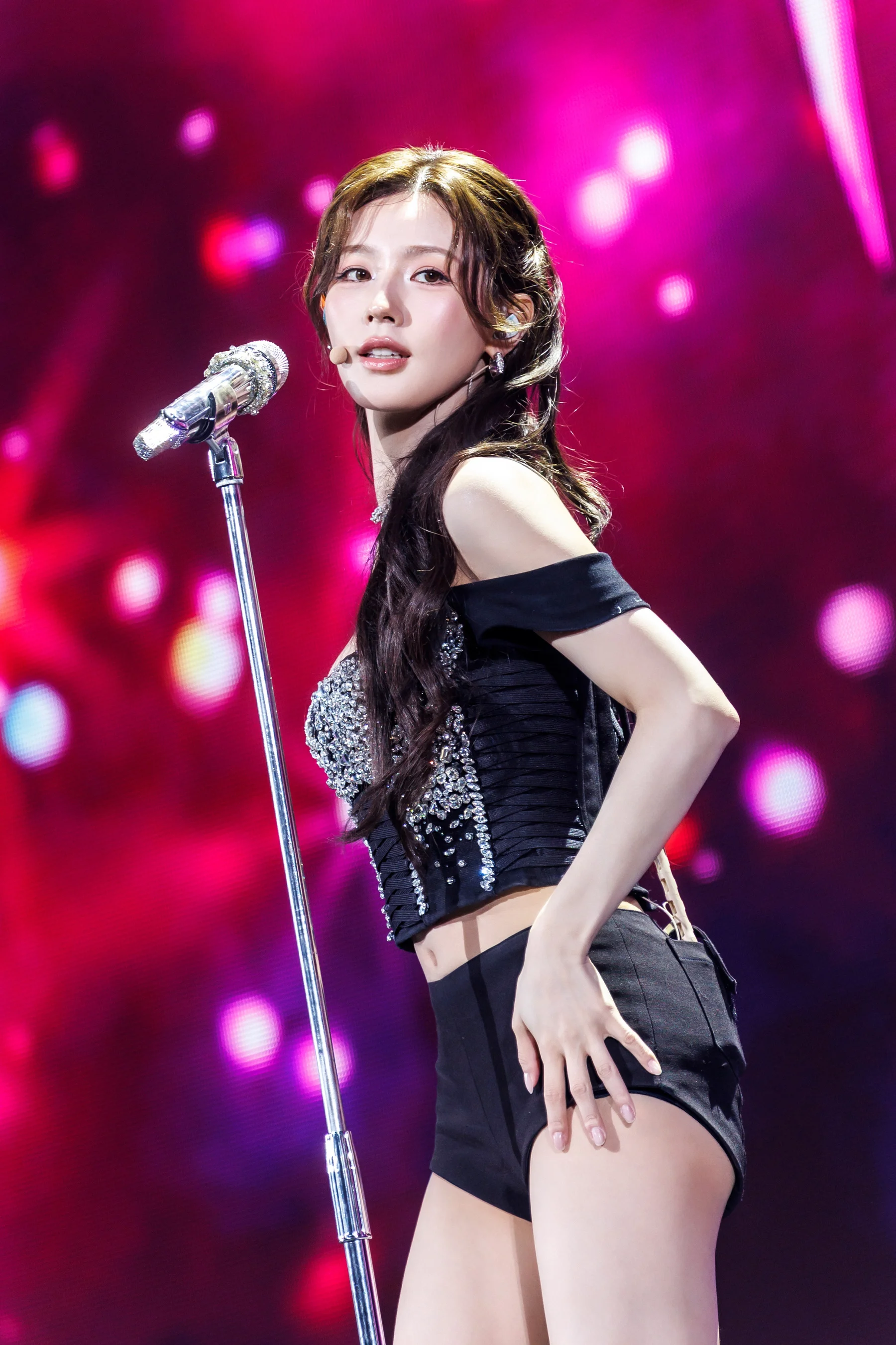 A (G)I-DLE member performing solo on stage