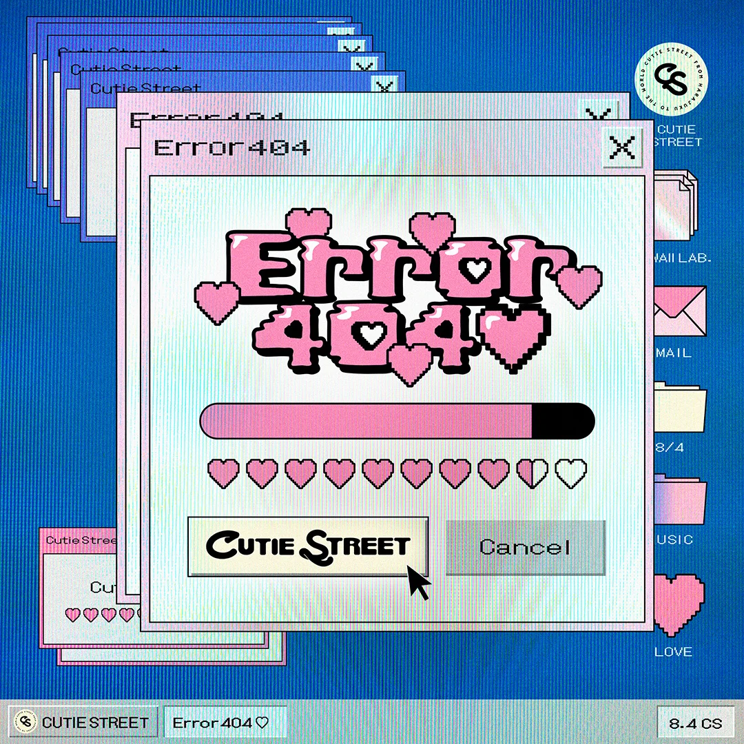 Gràfic digital per al senzill Error404(ハート) de <a href="https://onlyhit.us/music/artist/CUTIE%20STREET" target="_blank">CUTIE STREET</a>