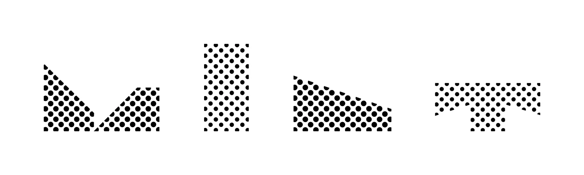Motif abstrait en demi-teintes
