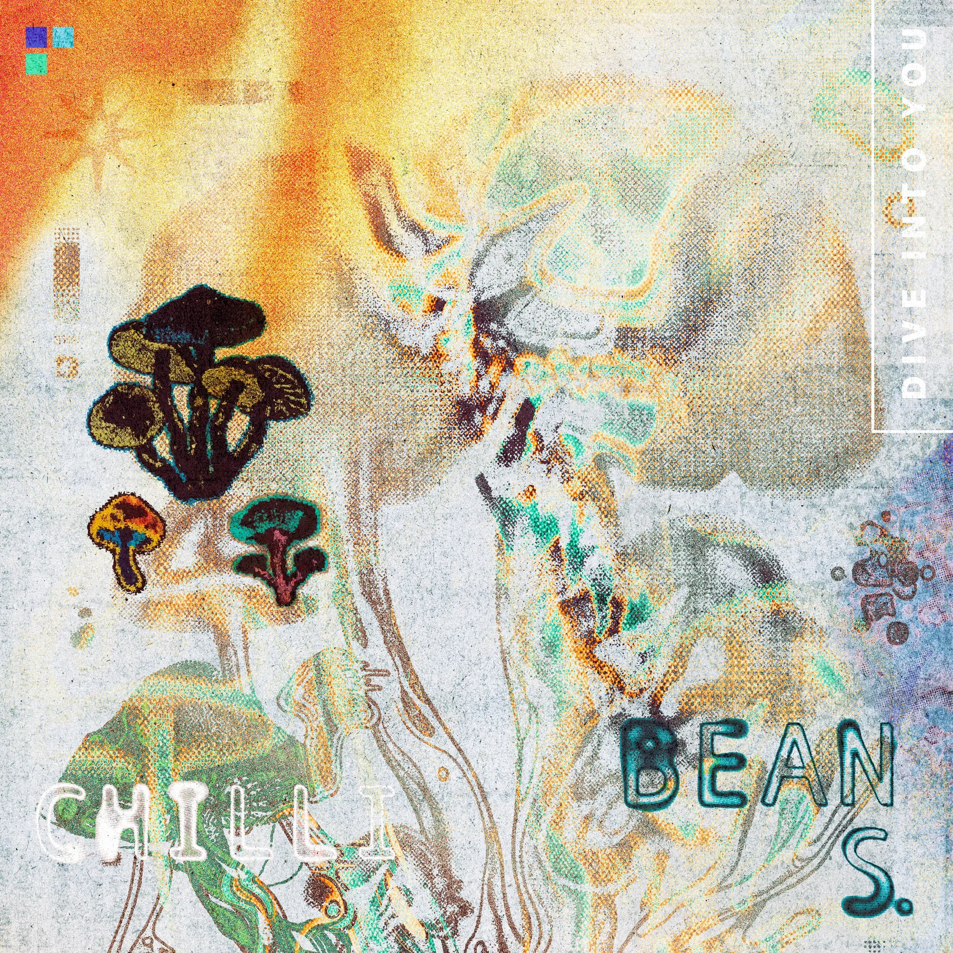 Karya seni abstrak untuk single <a href="https://onlyhit.us/music/artist/Chilli%20Beans." target="_blank">Chilli Beans.</a> dive into you