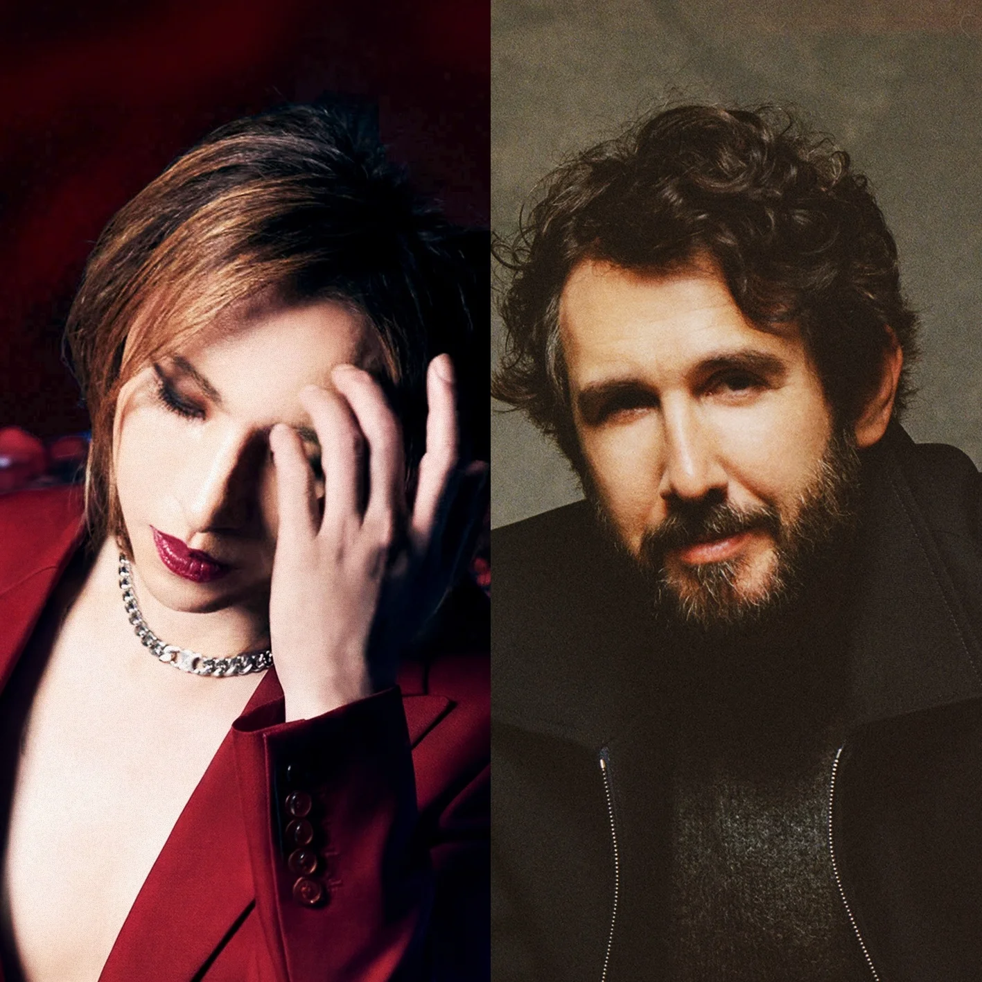 YOSHIKI and Josh Groban posed together