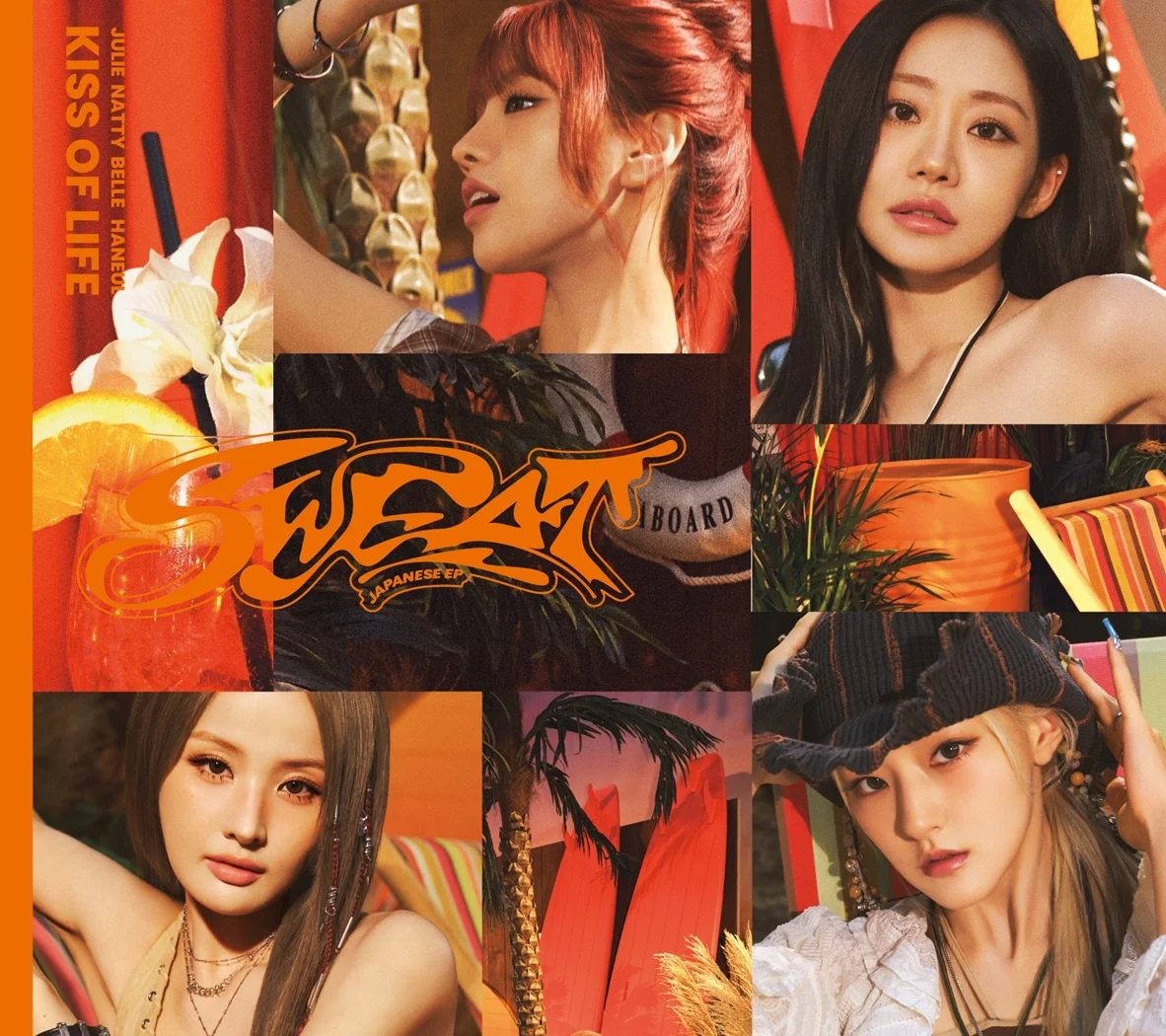KISS OF LIFE SWEAT EP collage