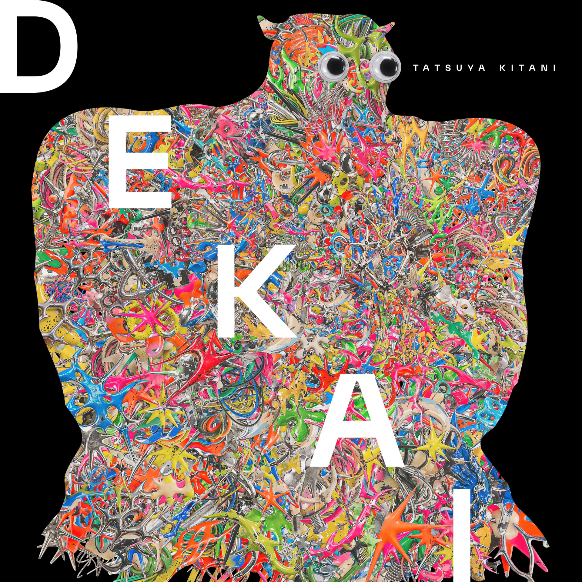 تصميم غلاف ألبوم DEKAI بواسطة <a href="https://onlyhit.us/music/artist/Tatsuya%20Kitani" target="_blank">تاتسويا كيتاني</a>