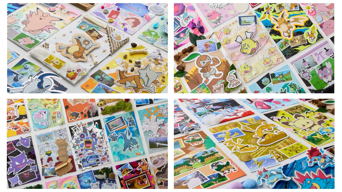 Collage of various Pokemon characters