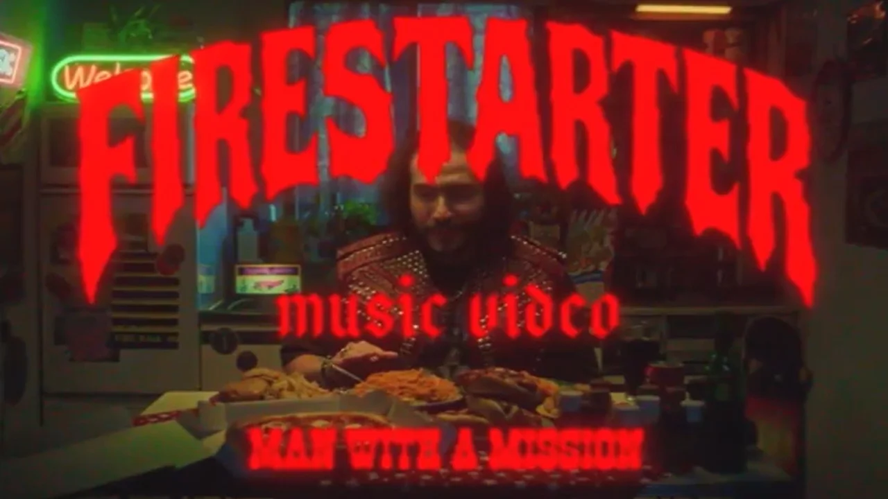 Firestarter music video <a href="https://onlyhit.us/music/artist/MAN%20WITH%20A%20MISSION" target="_blank">MAN WITH A MISSION</a>